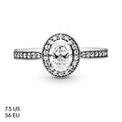 Pandora Damen-Solitärring 925 Sterlingsilber mit '- Ringgröße 54 (17.2) 191017CZ-54