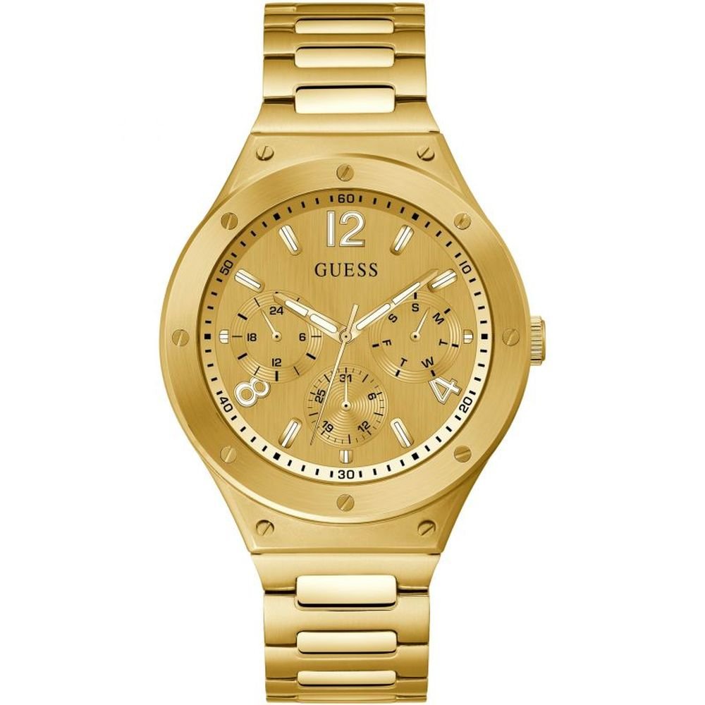 Guess Herren Armbanduhr Multifunktionsuhr Scope gold 44 mm GW0454G2