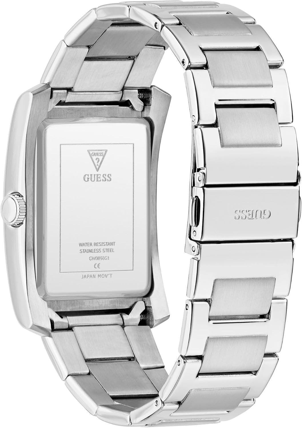 Guess Armbanduhr Herren Clyde Analog Silber GW0896G1