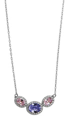Swarovski Schmuck Damen Halskette Christie Ovale Kristalle Pastell Rosa/Lila 5141926