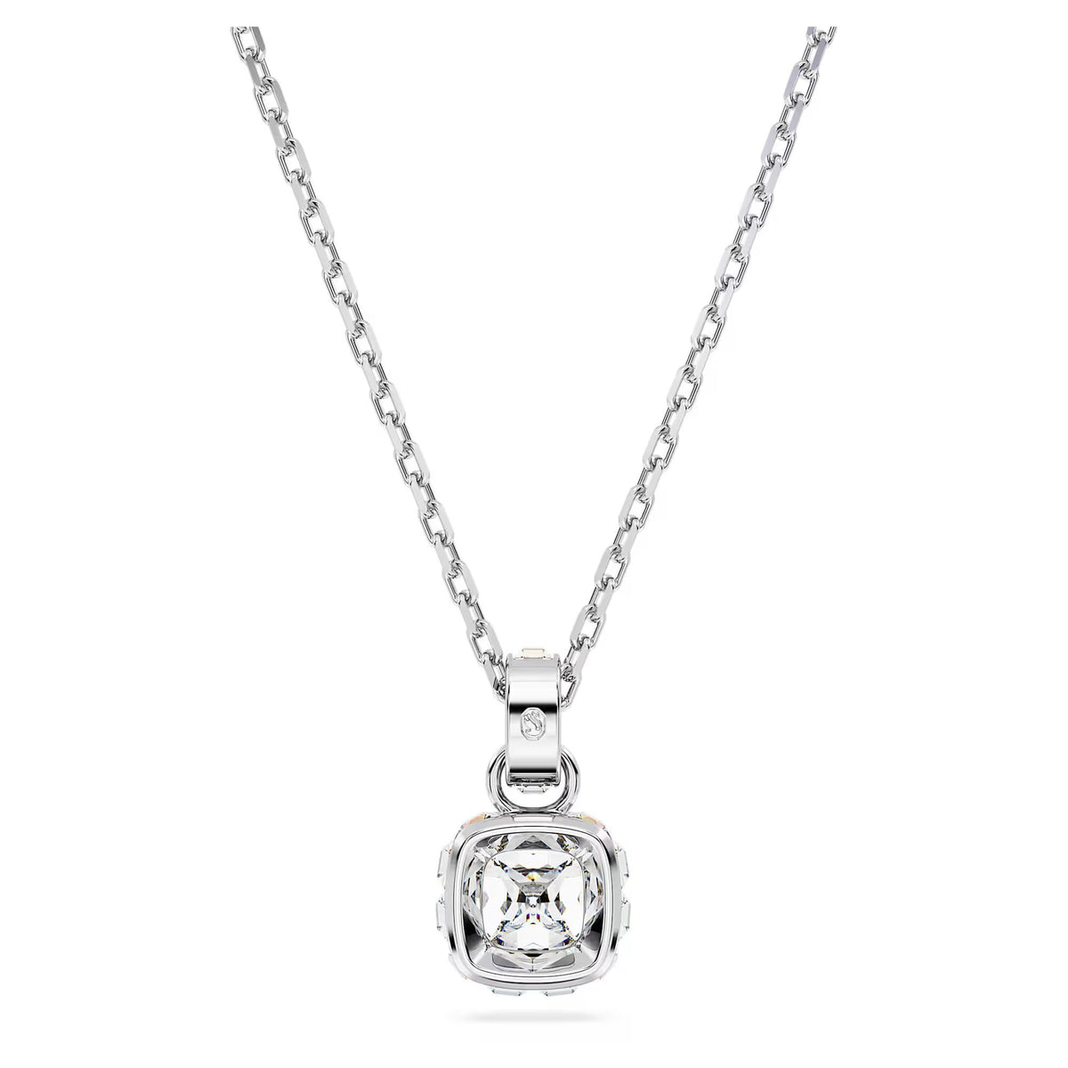 Swarovski Kette mit Anhänger Birthstone April Kissenschliff Weiß 5651704