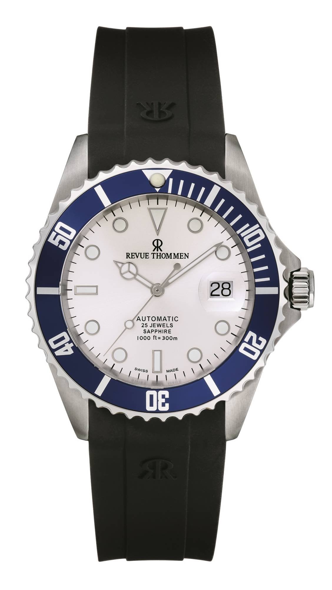 Revue Thommen Herren Armbanduhr Automatic 42 mm Armband Silikon 17571.2825