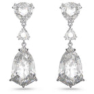Swarovski Mesmera Drop-Ohrhänger für Damen, Weiß, Rhodiniert, Artikelnummer 5652038