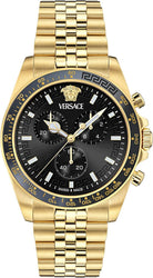 Versace Herren Chronograph Quarz Armbanduhr Greca Chr Wave