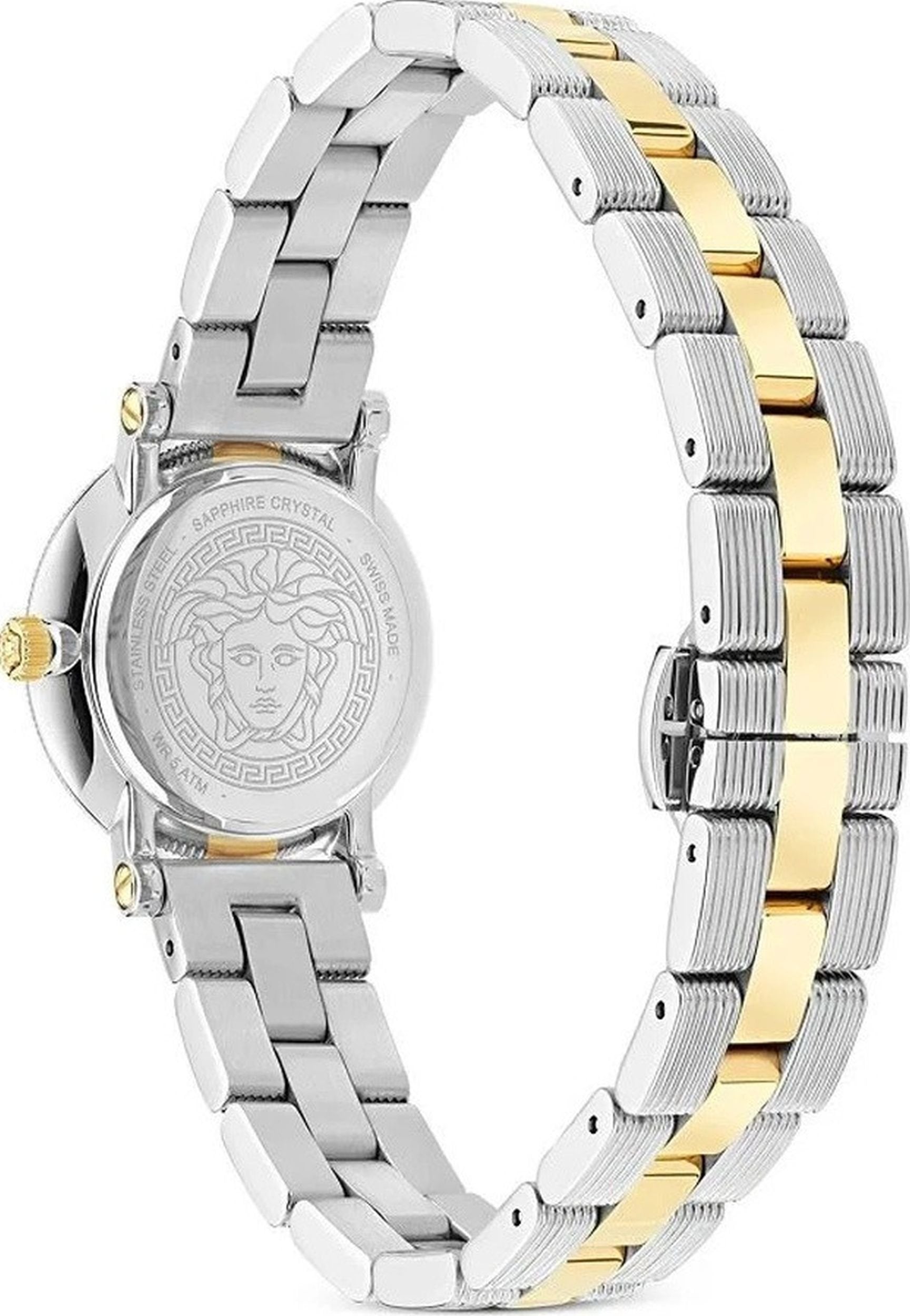 Versace Armbanduhr Damen GRECA FLOURISH PETITE 28MM  Bicolor Grün VE8CA0324