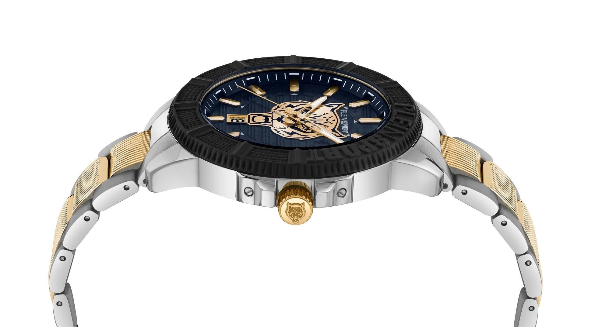 Plein Sport Herren Uhr CITY RUSH PSAEA0824 Blau/Silber/Gold