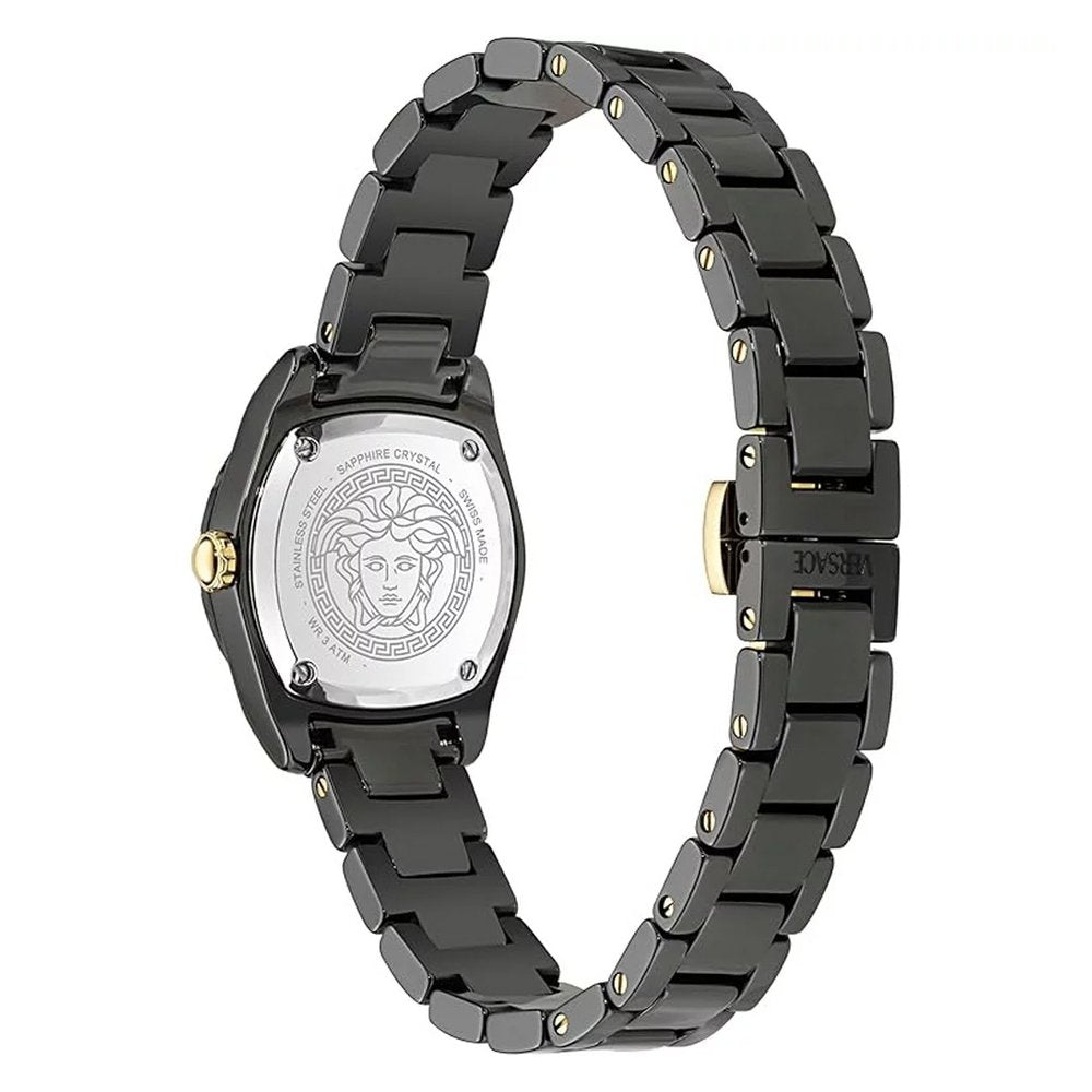 Versace Uhr Damen DV One Mini Schwarz Keramik VE9F00124