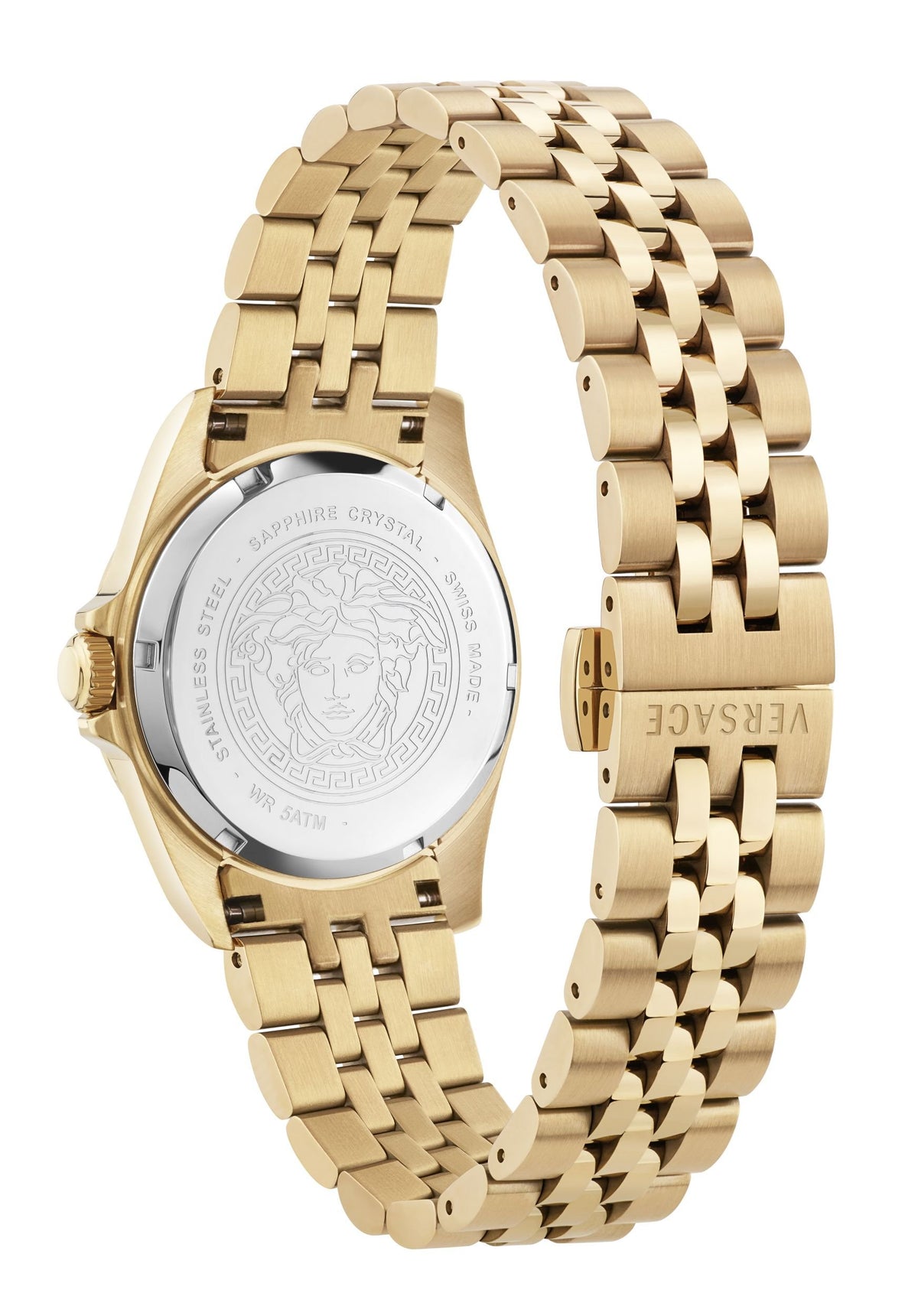 Versace Armbanduhr Damen Gold Schwarz VEKTA0726