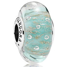 Pandora Charm Damen Mint Glitter Glass Silber Grün 791669