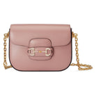 Gucci Handtasche Damen Horsebit 1955 Azalea Michele Dusty Carmine Rose Kristall 675801AACSV5842