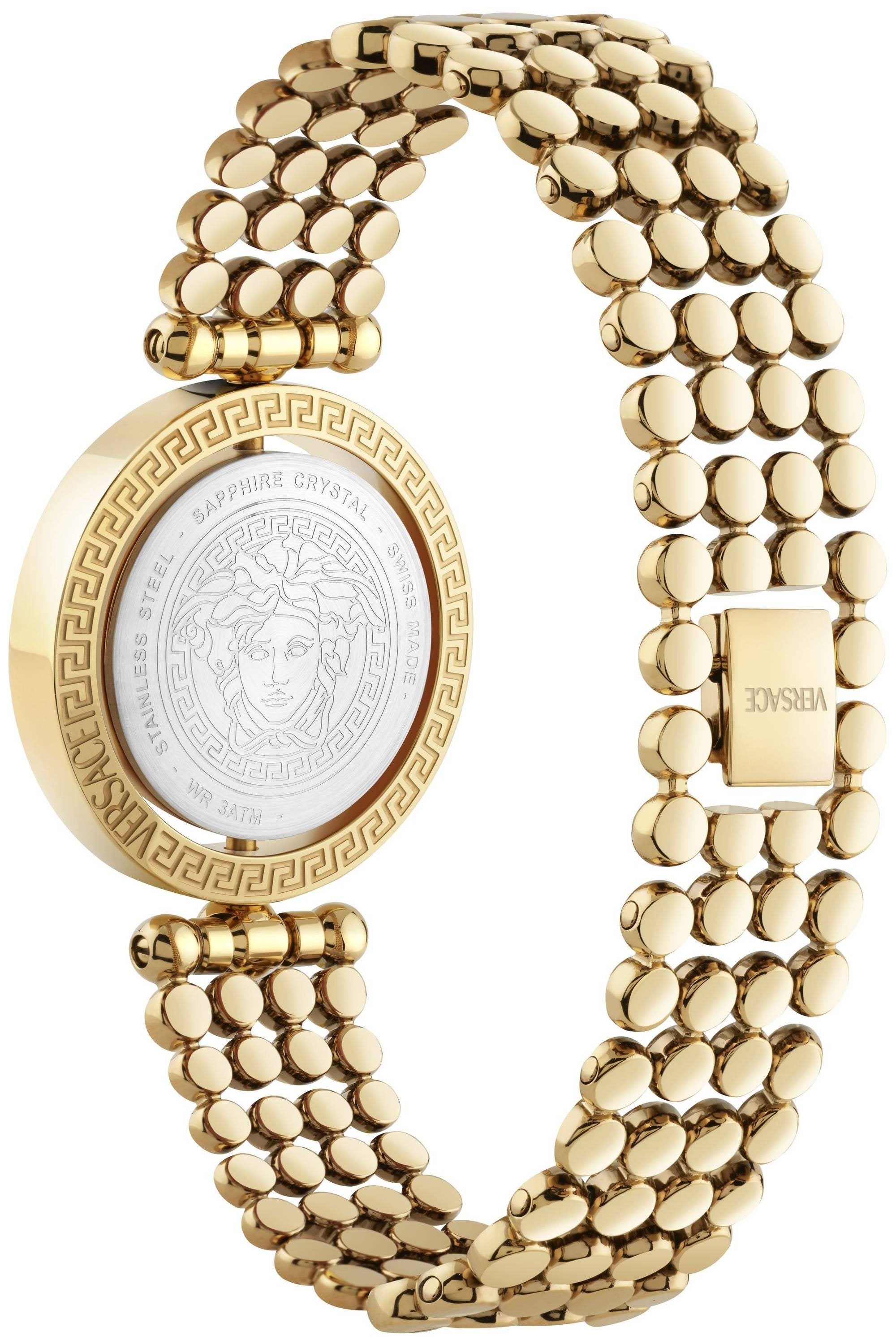 Versace Uhr Damen Eon Restyling Gold/Silber Edelstahl VEHFA0725