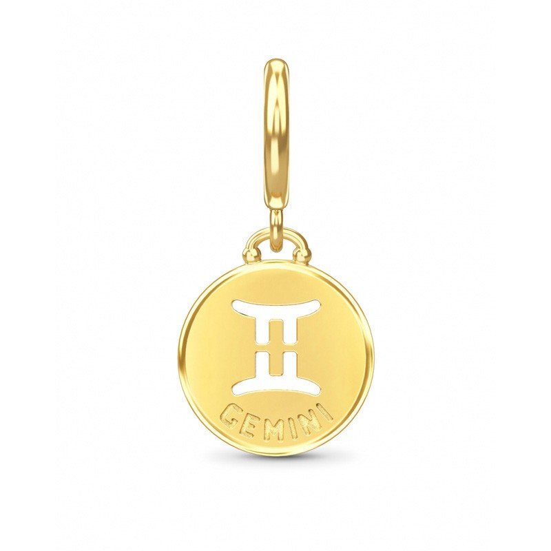 Endless Jewelry Damen Coin Anhänger Sternzeichen Zwillinge Gold 53346-3