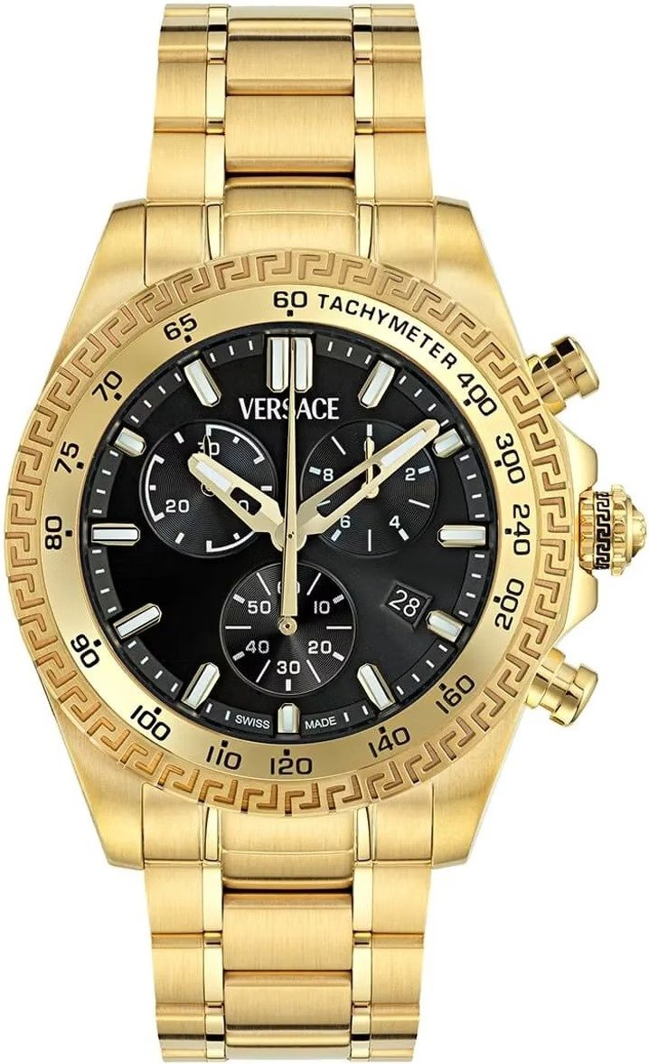 Versace Uhr Herren VE9K01124 Schwarz / Gold