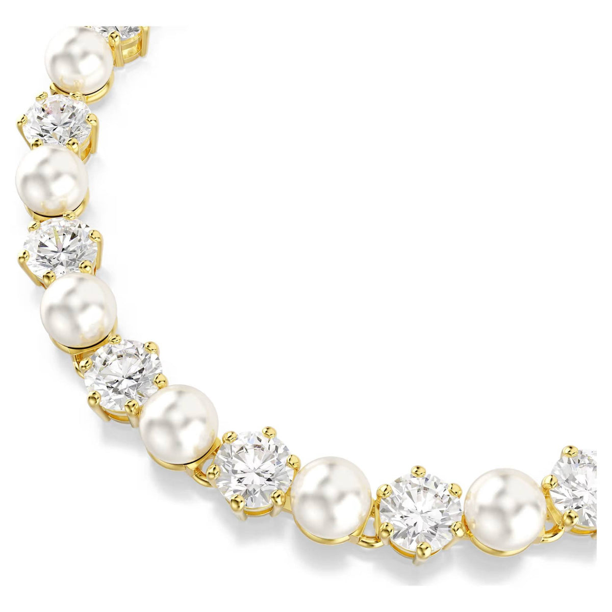 Swarovski Matrix Tennis Armband Damen Goldfarben 5742026
