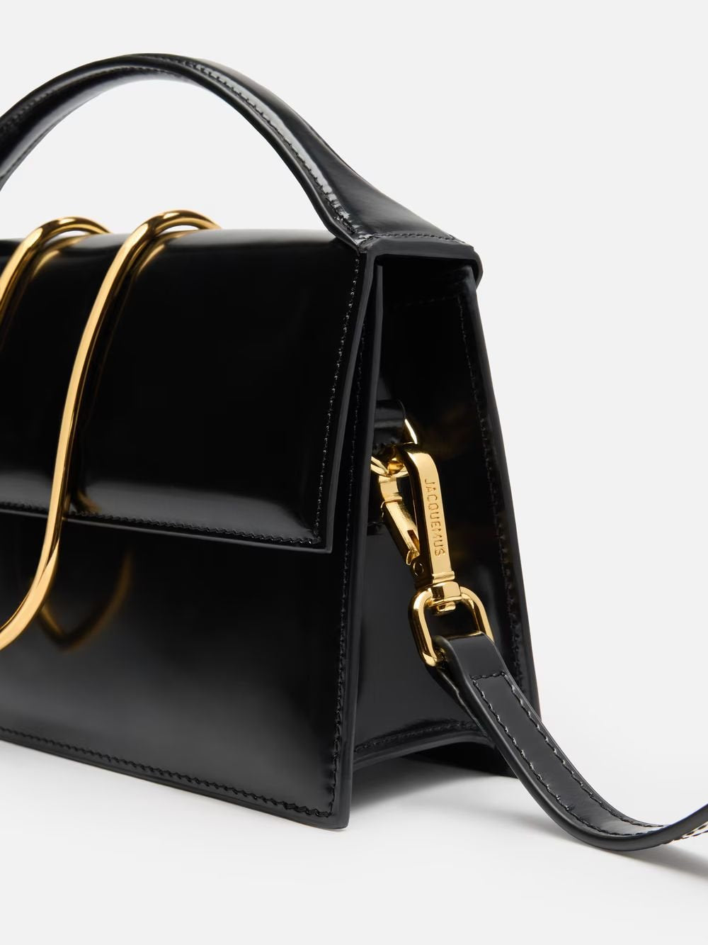 Jacquemus Tasche Unisex Le Grand Bambino Schwarz Gold BAW00406BC18A01990