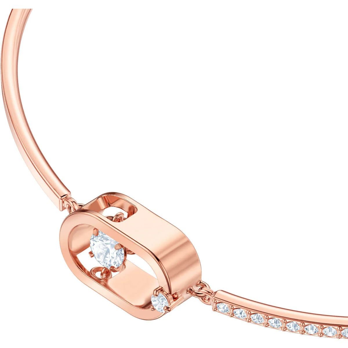 Swarovski Armband Damen Sparkling Dance Weiß Roségoldfarben 5604203