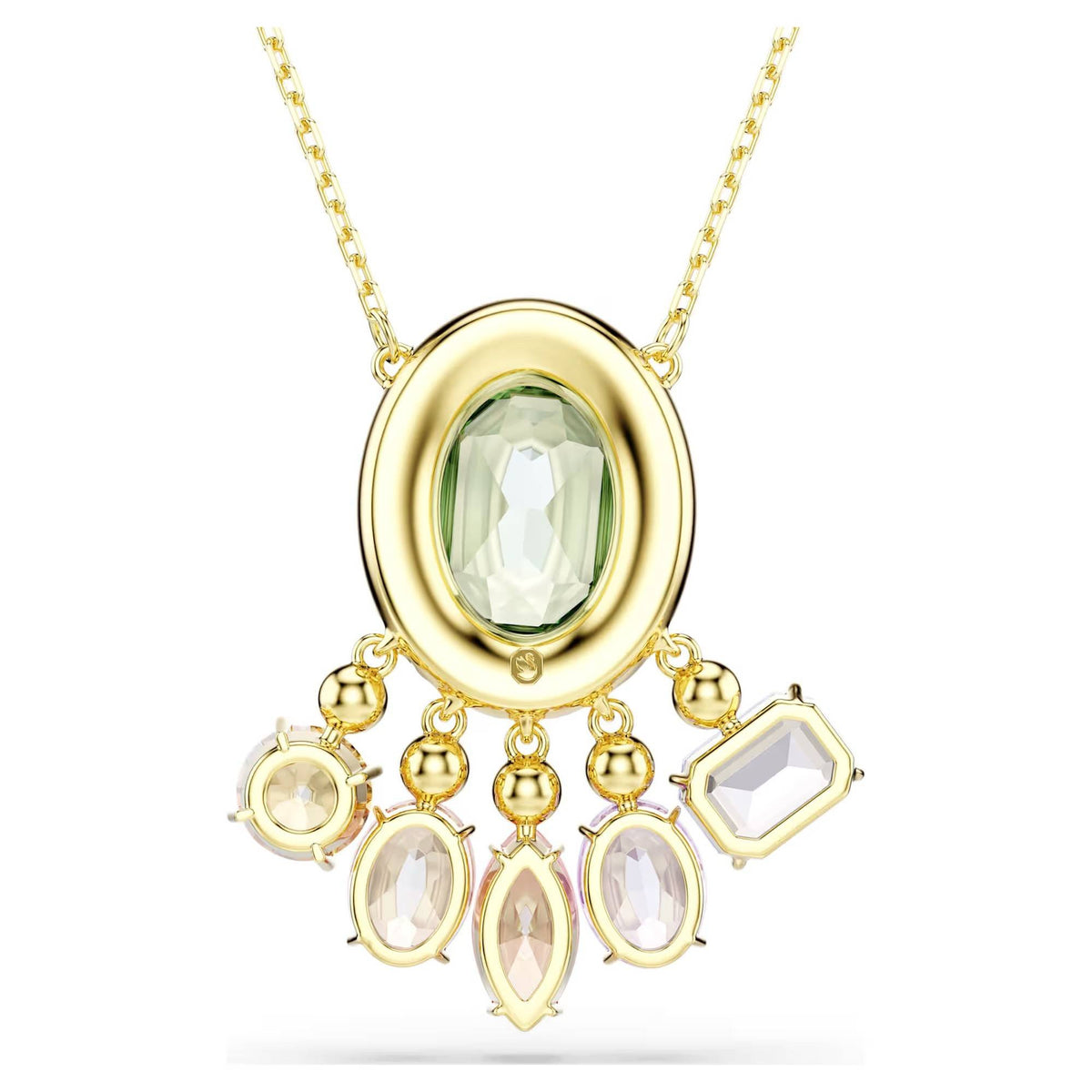 Swarovski Halskette Unisex Gema Anhänger Mehrfarbig Goldlegierungsschicht 5741587