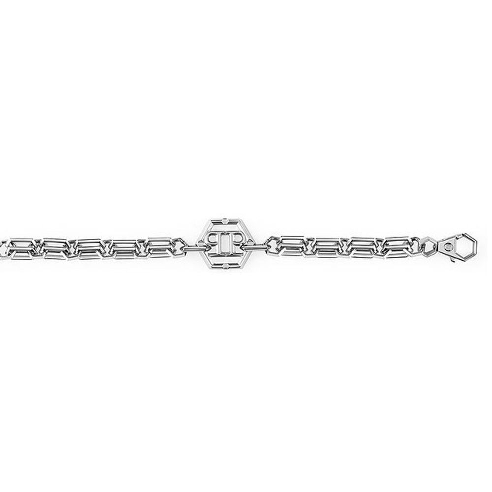 Philipp Plein Herren  Armband PLEIN ICON CHAIN Edelstahl Silber PJ9EA02BU