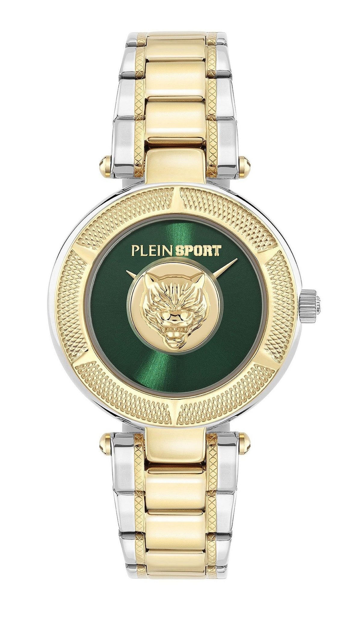 Philipp Plein Damenuhr Grün Bicolor Edelstahl Quarz PSCEA0725