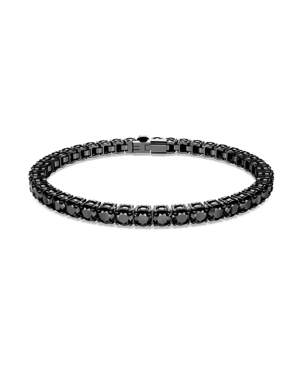 Swarovski Matrix Tennis Armband Unisex Schwarz 5664154