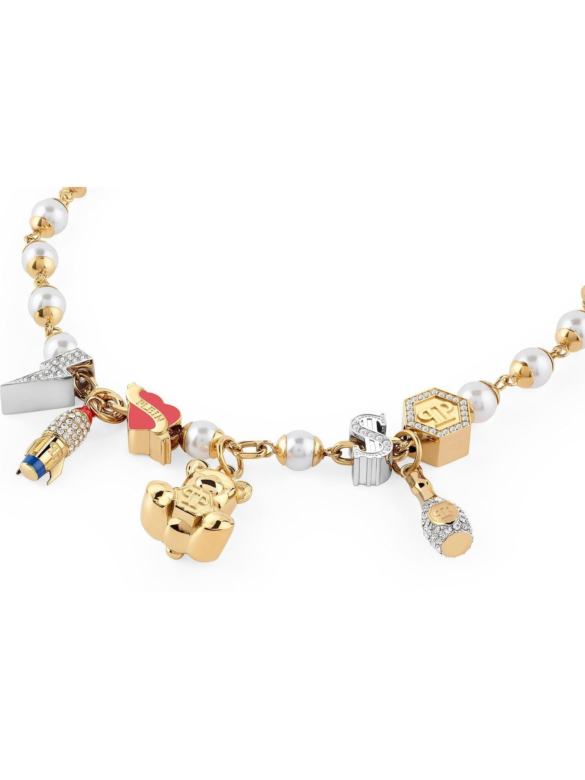 Philipp Plein Kette Damen LADY VALENTINE Pendant Necklace Gold PJFEA09NU