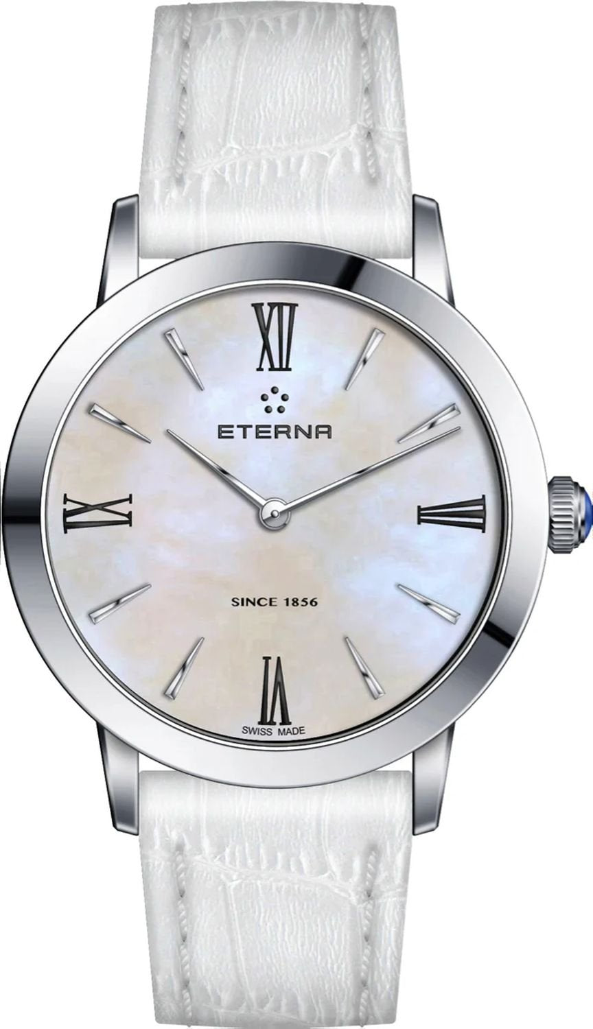 Eterna Armbanduhr Damen Quartz 32mm Silber Weiß 2720.41.62.1385