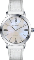 Eterna Armbanduhr Damen Quartz 32mm Silber Weiß 2720.41.62.1385