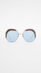 FENDI - Safilo GLASS FF 0358/S GOLD/BLUE 63/19/140 Damenbrillen Sonnenbrillen