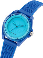 adidas Project Four SOLAR Unisex Armbanduhr, Solar-Dreizeigerwerk Analog, Kunststoff, 41 mm, Kunststoffarmband, Blau, 5 bar, Zifferblattfarbe: Blau, AOST25528