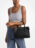 Michael Kors Damen Handtasche Sheila Medium Satchel Schwarz 35S3G6HS2L