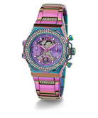 Guess Damen Multifunktion Armbanduhr Iridescent Edelstahl 36 mm GW0552L4