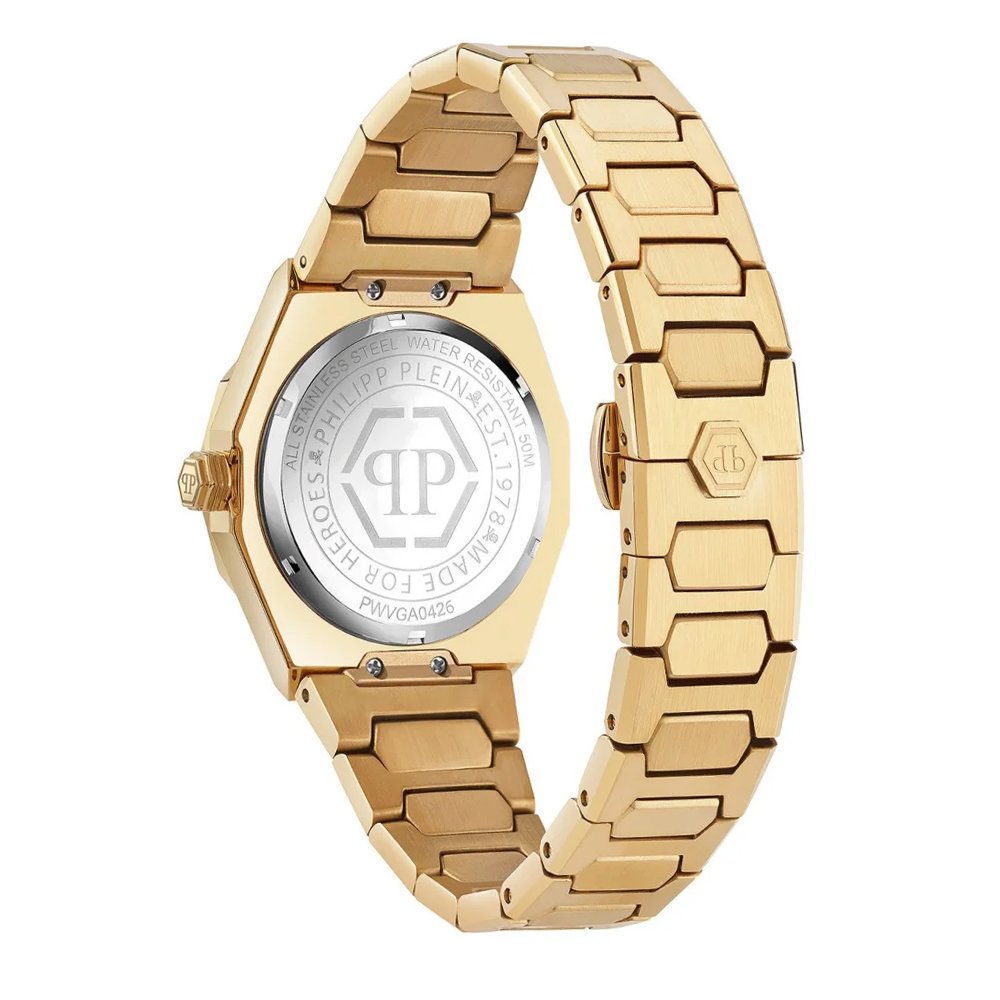 Philipp Plein Damenuhr Plein Deluxe Lady Goldfarben PWVGA0426