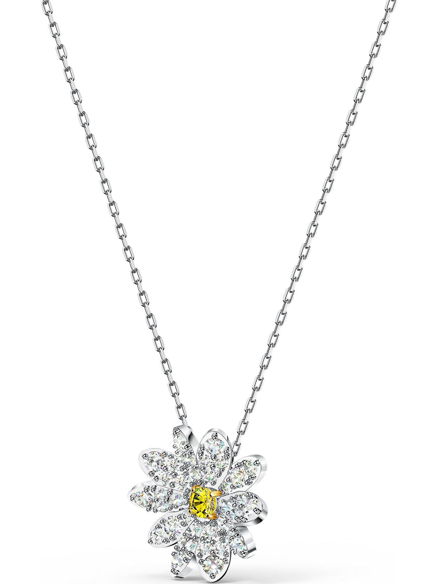 Swarovski Kette mit Anhänger 5512662/5538076 Eternal Flower, gelb,