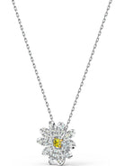 Swarovski Kette mit Anhänger 5512662/5538076 Eternal Flower, gelb,