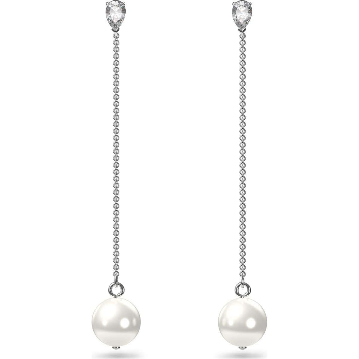 Swarovski Schmuck Damen Ohrhänger Treasure Weiß Rhodium‑plated Artikelnummer 5563290