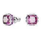 Swarovski Schmuck Unisex Birthstone Stud Earrings Square Cut Februar Violett Rhodiniert 5660797
