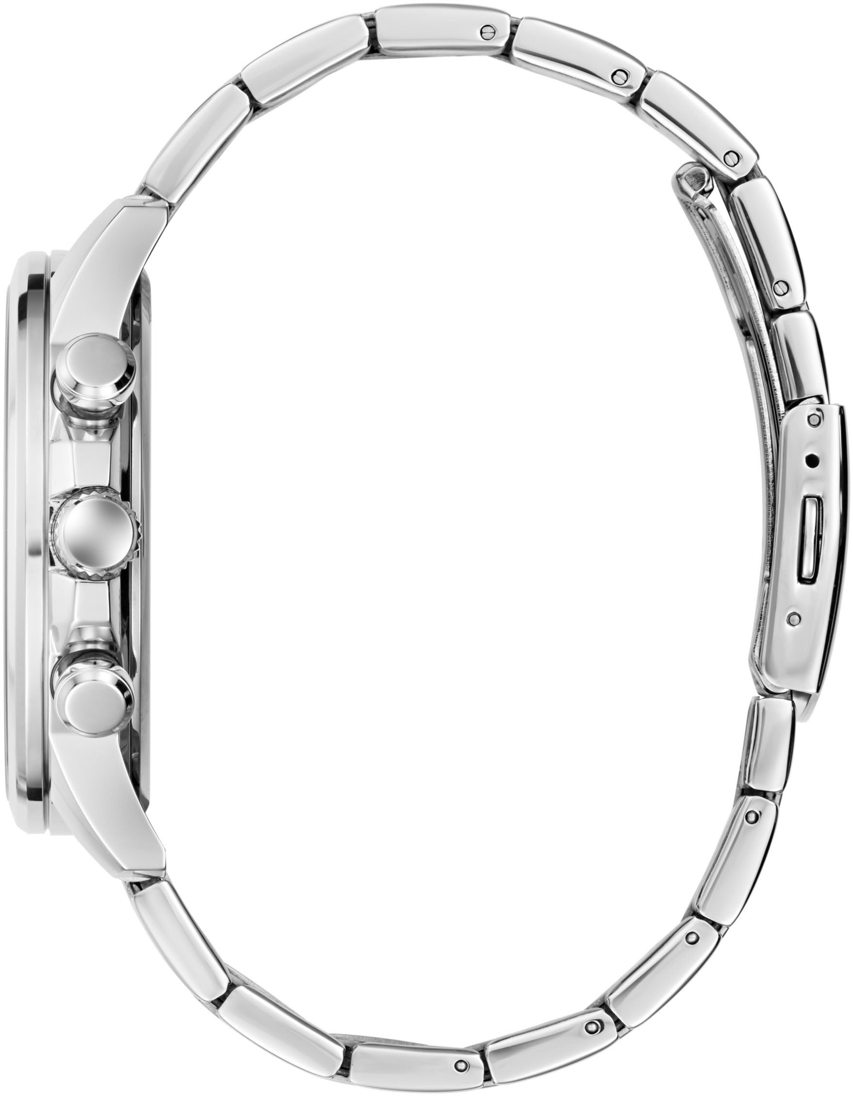 Guess Herren Armbanduhr Silberfarben GD WALKER GW0900G4