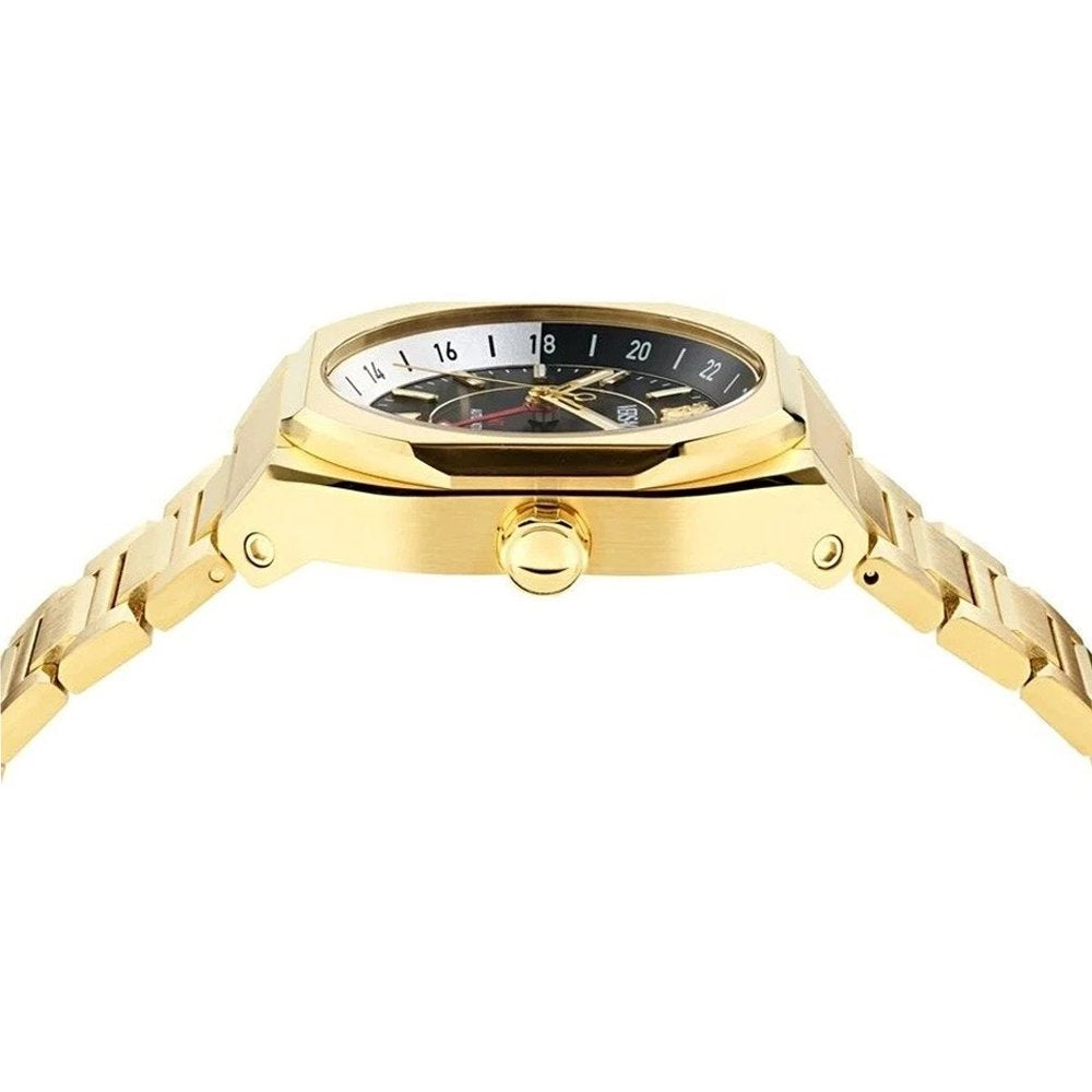 Versace Herrenuhr Automatik V-Contempo Gold/Schwarz VE0I00425