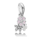 Pandora Damen-Charm Malerische Blüten Anhänger 925 Silber Zirkonia pink-791824ENMX