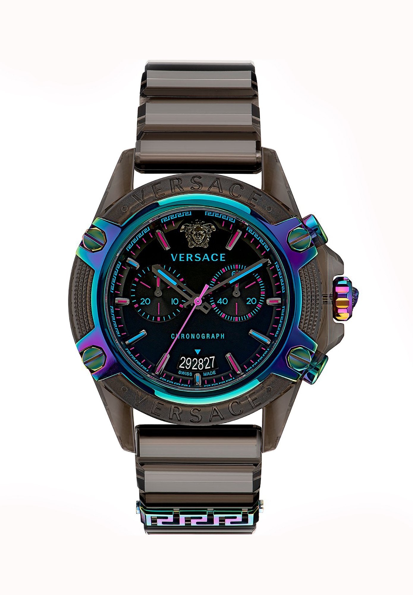 Versace Armbanduhr Sport CHRONO ACTIVE - 44MM - VEZ7-BLACK TRANSPARENT POLYCARBONATE VEZ701022
