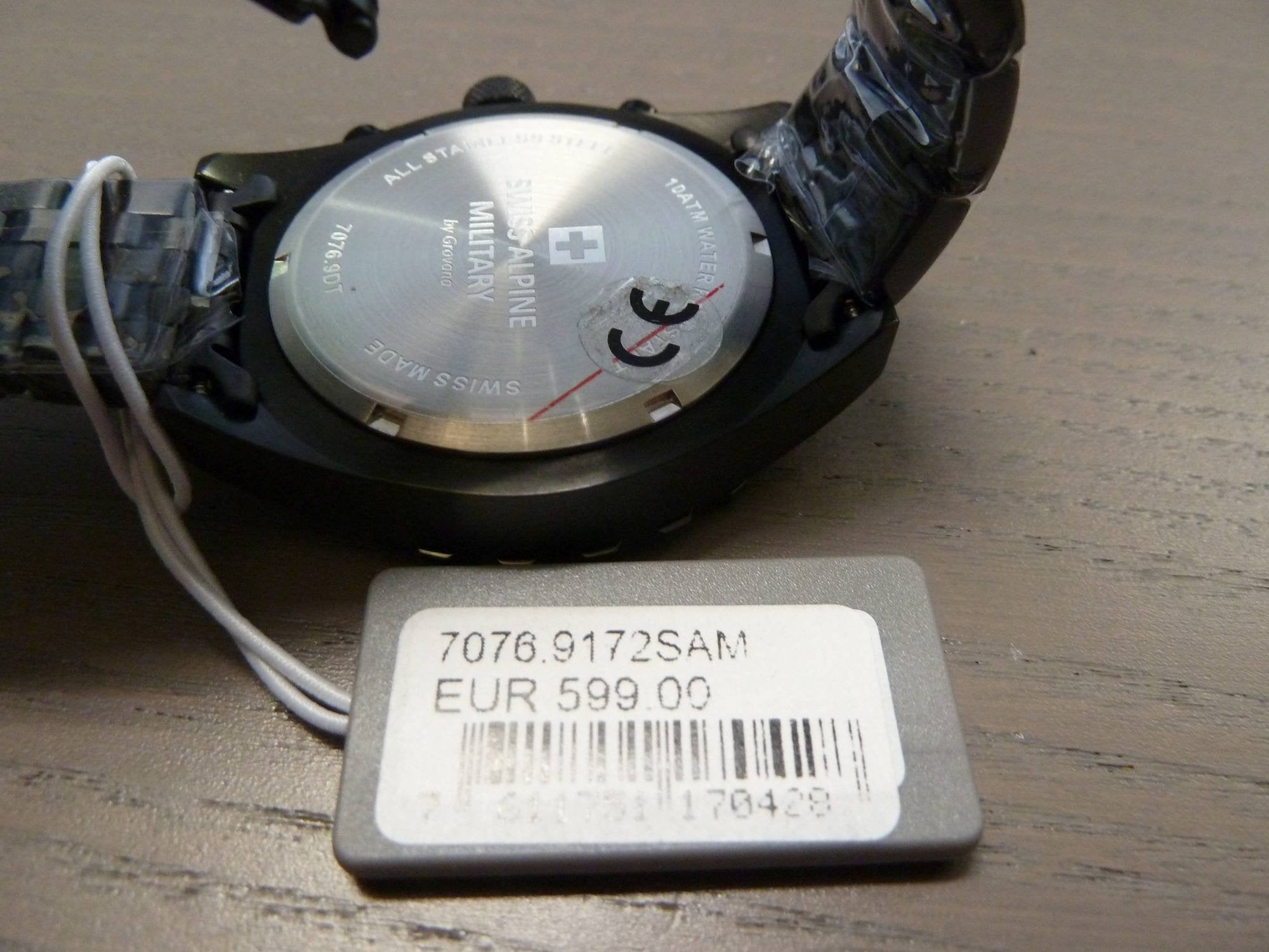 Swiss Alpine Military Herren Armbanduhr Chrono 44mm 10ATM 7076.9172
