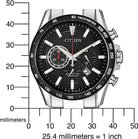 Citizen Armbanduhr Herren Super Titanium Chronograph Schwarz Silber CA4444-82E