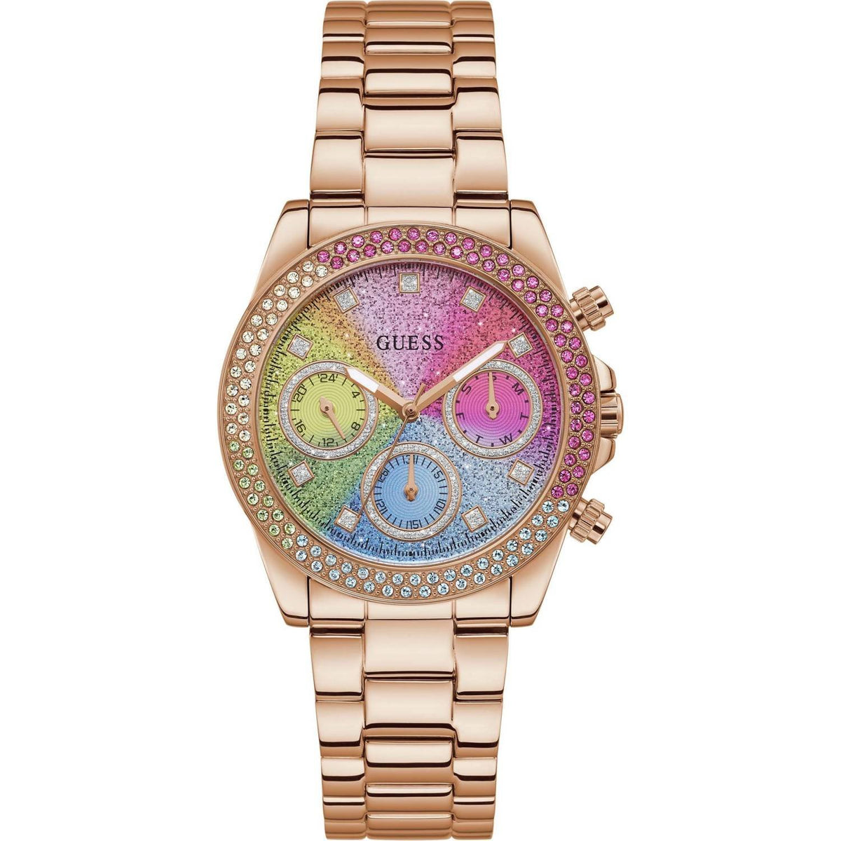 Guess Damen Armbanduhr Sol 38 mm rosegold GW0483L3