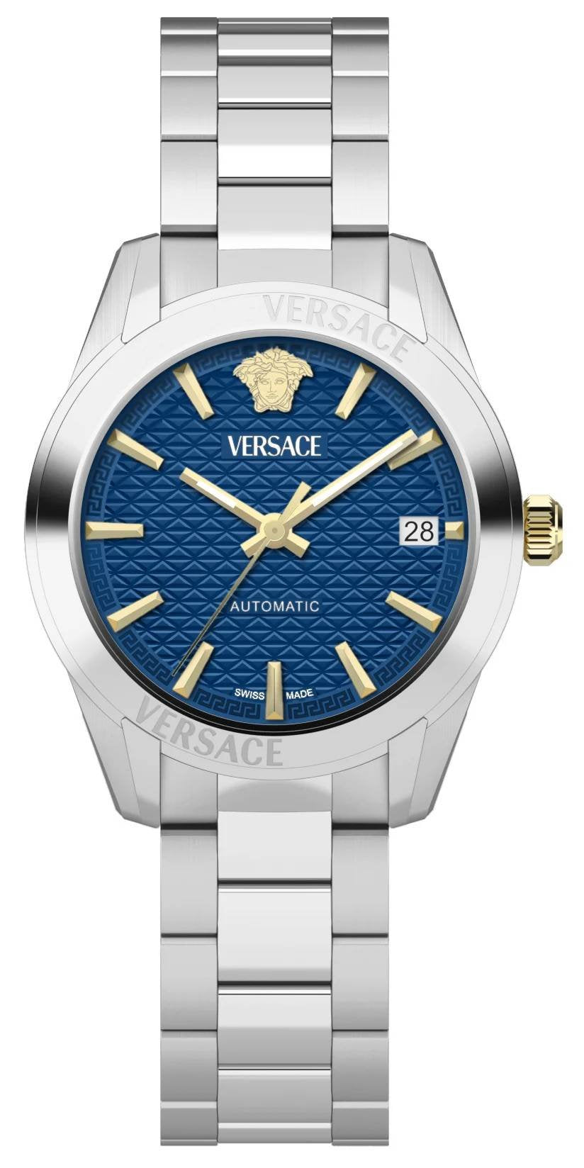 Versace Damen Automatikuhr Greca Classic Blau VESCA0224