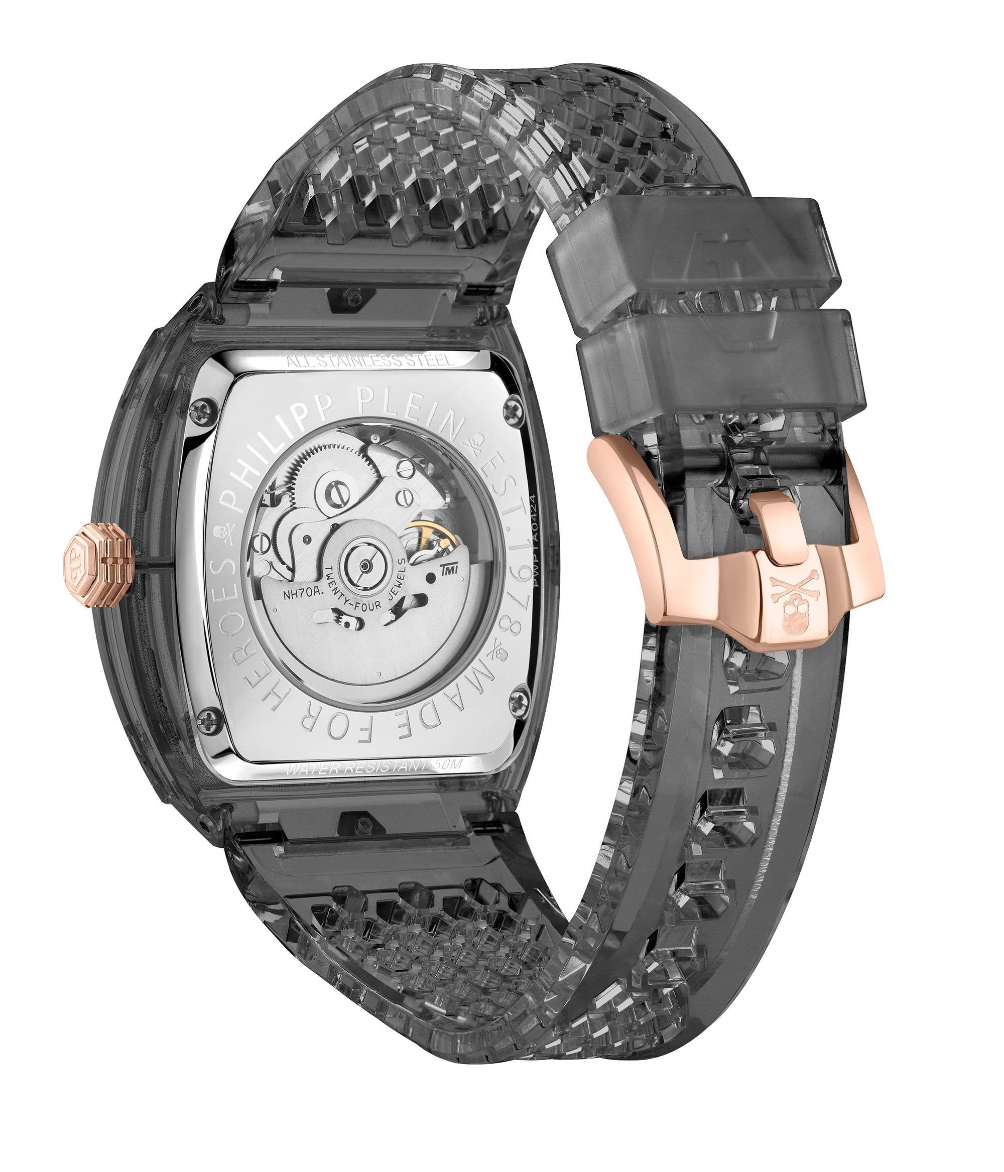 Philipp Plein Automatik Herrenuhr The $keleton Crystal