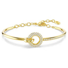 Swarovski Armreif Unisex Dextera Rundschliff Weiß Goldfarben 5743569