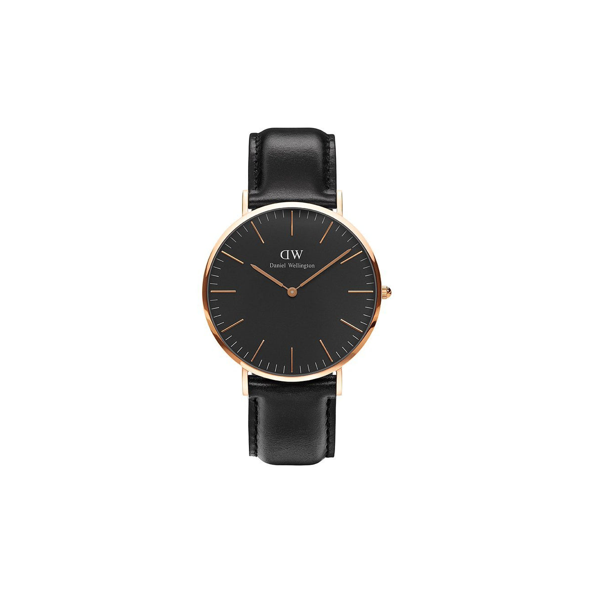 Daniel Wellington Analoguhr Unisex Classic Sheffield Roségoldfarben Schwarz DW00100127