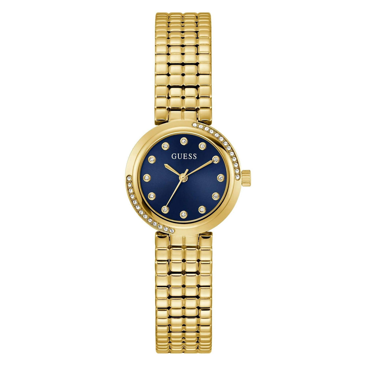 Guess Analog Armbanduhr Damen Clara Gold GW0930L4