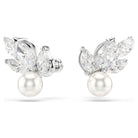 Swarovski Ohrringe Damen Ginger Weiß Silberfarben 5422683