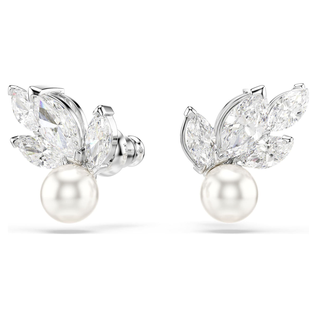 Swarovski Ohrringe Damen Ginger Weiß Silberfarben 5422683